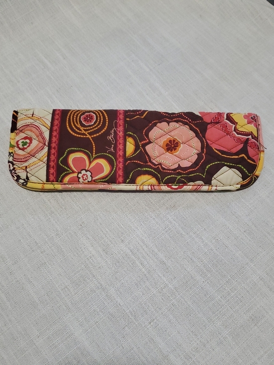 Vera Bradley Handbags - Vera Bradley Brown Floral Curling,flattening irons/anything That Fits. 12x4in
